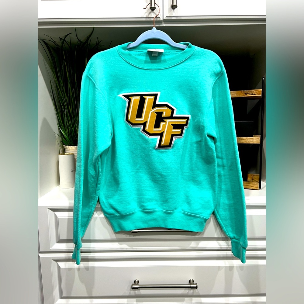 UCF TEAL SWEATER Woman XS  ( University of Central Florida) Champion